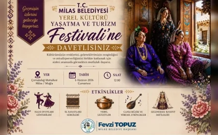 Milas Çomakdağ’da Yerel Kültürü Yaşatma ve Turizm Festivali 6 Haziran’da Başlıyor Milas Belediye Başkanı Fevzi Topuz Tüm Vatandaşları Ücretsiz Şölene Davet Etti