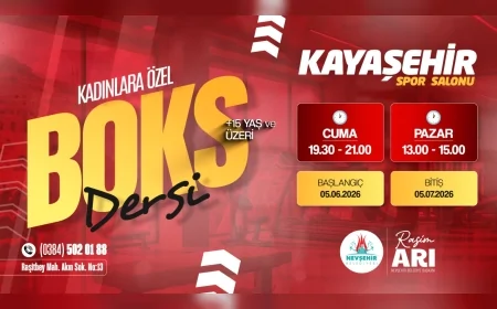Nevşehir Belediyesi Kayaşehir Spor Salonu’nda kadınlara özel boks derslerini başlatıyor