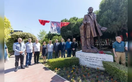 Karşıyaka Belediye Başkanı Yıldız Ünsal: “Nazım Hikmet’in eserlerini, düşüncelerini ve aydınlık mirasını yaşatmaya devam edeceğiz”