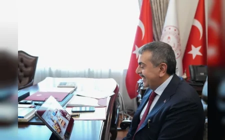 Millî Eğitim Bakanı Yusuf Tekin: “İyi ki bana mektup yazdınız” diyerek Rize’deki ilkokul öğrencilerine sürpriz yaptı