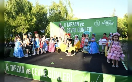 Manisa’da Minikler Geri Dönüşüm Malzemelerinden Tasarladıkları Kıyafetlerle Podyuma Çıktı