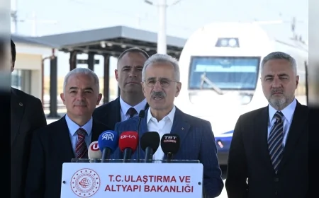 ULAŞTIRMA VE ALTYAPI BAKANI ABDULKADİR URALOĞLU: “HALKALI-KAPIKULE ARASI HIZLI TRENLE 1,5 SAATE DÜŞECEK”