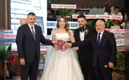 Çorum’da İş Dünyası ve Protokolü Buluşturan Düğünde Sıla Ecdaroğlu ile Erge Başaranhıncal Evlendi