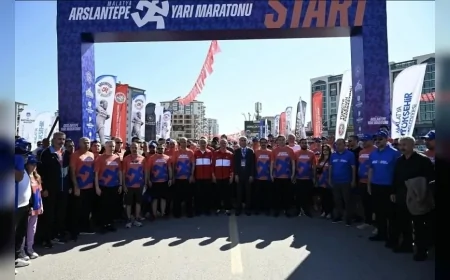 Malatya’da Uluslararası Arslantepe Yarı Maratonu Halk Koşusu Yoğun Katılımla Gerçekleştirildi