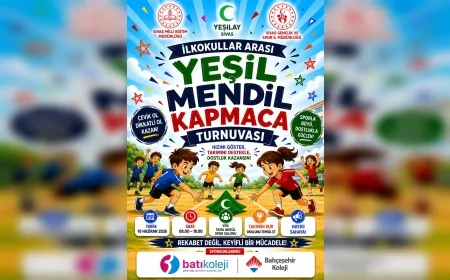Yeşilay Sivas Şubesi ile Kamu Kurumlarından İlkokullar Arası Yeşil Mendil Kapmaca Turnuvasına Davet