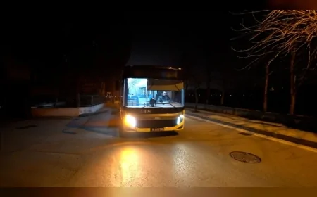 Bursa Büyükşehir Belediyesi Gece Ulaşımında Yeni Düzenlemeyi Devreye Aldı