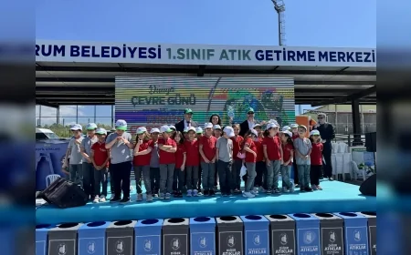 Çorum Belediyesi Çevre Haftası Etkinliğinde Öğrenciler Geri Dönüşüm ve Sıfır Atık Bilinciyle Buluştu