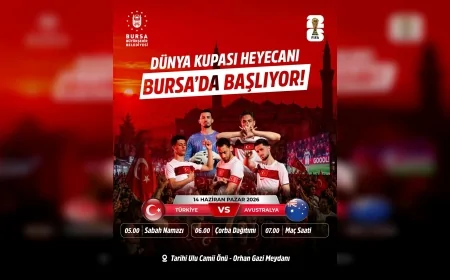 Bursa’da Dünya Kupası coşkusu Orhangazi Parkı’ndaki dev ekranda yaşanacak