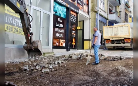 Giresun Belediyesi Yeşiltepe Caddesi’nde Kapsamlı Yenileme Çalışmalarını Başlattı