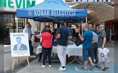 Konak Belediyesi Tarihi Kemeraltı Çarşısı’nda Ferdi Zeyrek’i Dualarla Andı