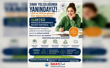 Menderes Belediye Başkanı İlkay Çiçek: “Sınava Girecek Öğrencilerimiz Bu Süreci Tek Başına Atlatmak Zorunda Değil”