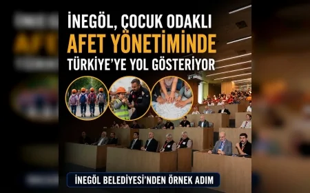 İNEGÖL BELEDİYE BAŞKANI ALPER TABAN: “ÇOCUK ODAKLI AFET YÖNETİMİNDE FARKINDALIĞI ARTIRMAYA DEVAM EDECEĞİZ”