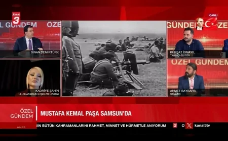 Gazeteci, Siyaset Bilimci Kadriye Şahin Kanal 3 TV yayınında gençlere seslendi Milli Mücadele ruhu ve Atatürk’ün gençliğe bıraktığı miras vurgusu yaptı