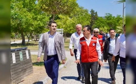 Muğla Büyükşehir Belediye Başkanı Ahmet Aras Sarıgerme Yolundaki Sıcak Asfalt Çalışmalarını Yerinde İnceledi