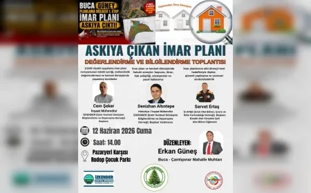 Buca Çamlıpınar Muhtarı Erkan Güneş Askıdaki İmar Planları İçin Mahalleliyi Bilgilendirdi