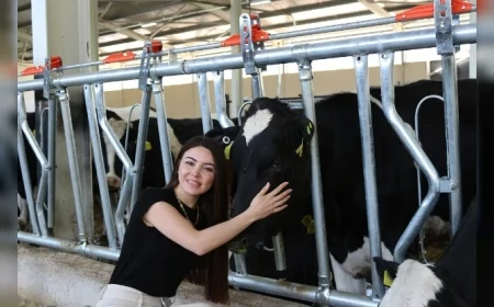 Çorumlu Mimar Serap Yıldırım TKDK Desteğiyle Köyünde Kurduğu Süt Çiftliğiyle Gençlere Örnek Oldu
