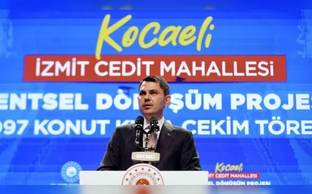Çevre, Şehircilik ve İklim Değişikliği Bakanı Murat Kurum: “Kentsel dönüşüm Türkiye’de bir tercih değil, bir mecburiyettir”