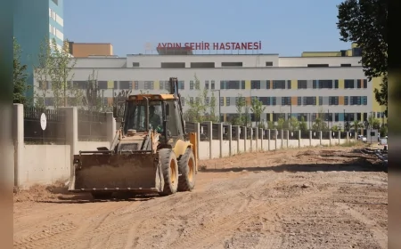 Efeler Belediyesi Aydın Şehir Hastanesi Yolunda Ulaşımı Daha Güvenli ve Konforlu Hale Getirecek Çalışmalara Başladı