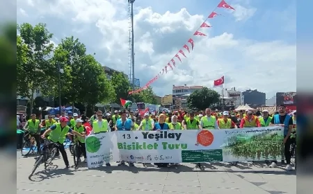 81 İlde Eş Zamanlı Düzenlenen Yeşilay Bisiklet Turu Çorum’da Yoğun Katılımla Gerçekleştirildi