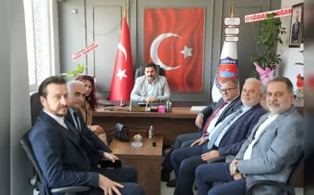 Çorum TSO Yönetiminden Çorum Şoförler ve Nakliyeciler Odası Başkanı İbrahim Doğan’a Hayırlı Olsun Ziyareti