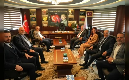 Çorum TSO Yönetimi, ÇESOB Başkanlığına Yeniden Seçilen Recep Gür’ü Ziyaret Etti