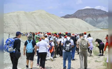 ANKARA BÜYÜKŞEHİR BELEDİYESİ NALLIHAN KIZ TEPESİ’NDE 300 KİŞİYİ DOĞA YÜRÜYÜŞÜNDE BULUŞTURDU