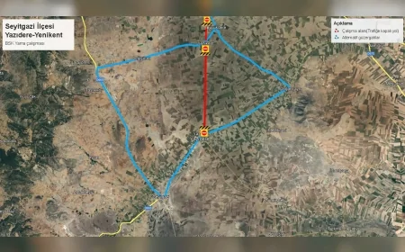 Eskişehir Büyükşehir Belediyesi Seyitgazi’deki Bağlantı Yolunu Bakım Çalışmaları Nedeniyle Geçici Olarak Trafiğe Kapatıyor!