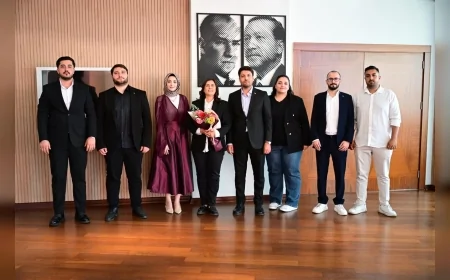 Aydın Büyükşehir Belediye Başkanı Özlem Çerçioğlu’na Türkiye Gençlik Vakfı Aydın İl Temsilciliği’nden Nezaket Ziyareti