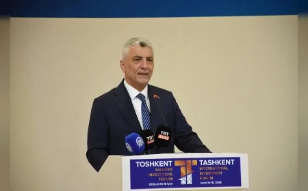 Ticaret Bakanı Prof. Dr. Ömer Bolat: “Türkiye ile Özbekistan Arasındaki Ticaret Hacmini Orta Vadede 10 Milyar Dolara Çıkarmayı Hedefliyoruz”