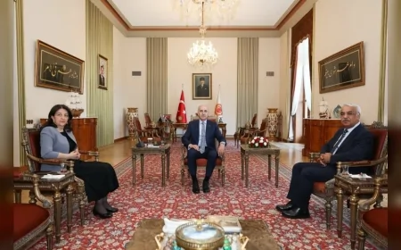 TBMM Başkanı Numan Kurtulmuş DEM Parti İmralı Heyetiyle Terörsüz Türkiye Sürecini Değerlendirdi