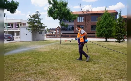 Tepebaşı Belediyesi Sazova ve Fevzi Çakmak Mahallelerinde Haşereye Karşı İlaçlama Çalışmalarını Sürdürüyor