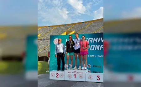 Manisalı Sporcu Eylül Aygül U-18 Atletizm Türkiye Şampiyonası’nda Zirveye Çıkarak Milli Takım Hakkı Kazandı