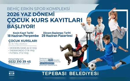 Tepebaşı Belediyesi Yaz Spor Kursları İçin Kayıt Sürecini Başlatıyor!