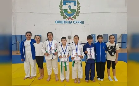 Yunusemre Belediyesporlu Judocular Struga Open 2026’da 6 Madalya Kazanarak Manisa’ya Gurur Yaşattı