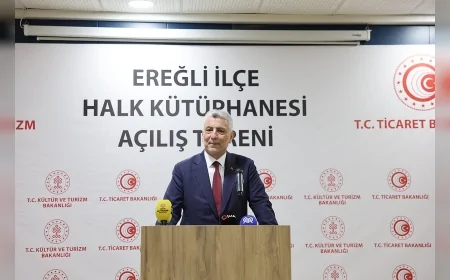 Bakan Prof. Dr. Ömer Bolat Konya Ereğli’de Kütüphane Açtı, Esnaf ve STK Temsilcileriyle Bir Araya Geldi