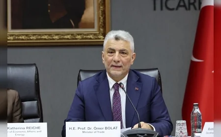 Ticaret Bakanı Prof. Dr. Ömer Bolat: “Türkiye-Almanya JETCO 6. Dönem Toplantımızı Ankara’da gerçekleştireceğiz”