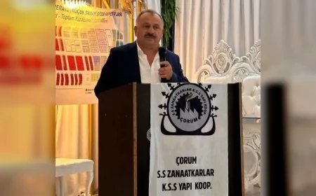 S.S. Zanaatkarlar Küçük Sanayi Sitesi Yapı Kooperatifi Başkanı Mustafa Fındıkcı Üyelerin Oybirliğiyle Yeniden Seçildi