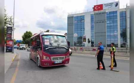 Yalova’da M Plakalı Minibüslere Yönelik Denetimlerde Güvenlik ve Hizmet Standartları Mercek Altına Alındı