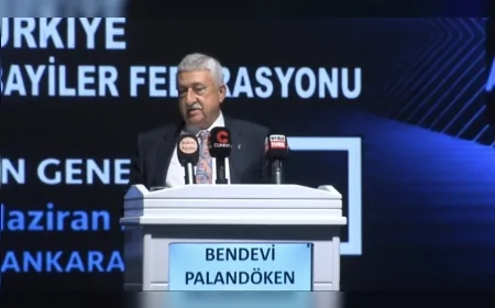 Türkiye Bakkallar ve Bayiiler Esnaf ve Sanatkarları Federasyonu Kongresinde Bendevi Palandöken Yeniden Başkan Seçildi