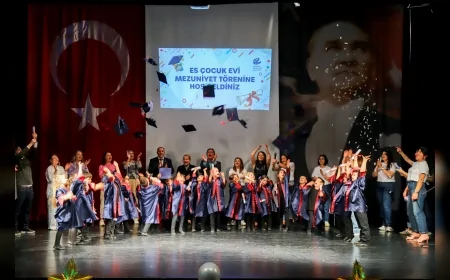 Eskişehir Büyükşehir Belediyesi Es Çocuk Evi’nde Minikler Mezuniyet Töreniyle İlk Eğitim Adımını Tamamladı