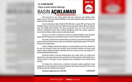 Elazığ Valiliği Gölardı Köyü’ndeki mera işgalleri ve kaçak yapılarla ilgili işlemlerin sürdüğünü açıkladı