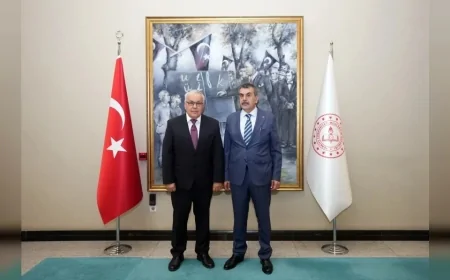 MİLLÎ EĞİTİM BAKANI YUSUF TEKİN RUSYA VE MISIR BÜYÜKELÇİLERİNİ KABUL ETTİ