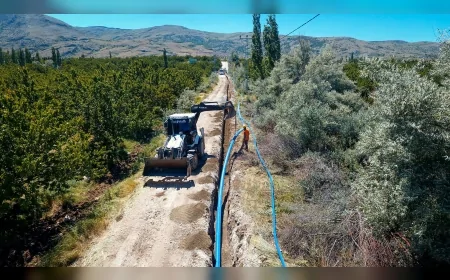 Malatya Büyükşehir Belediyesi Ören Mahallesi’nde 26 Kilometrelik İçme Suyu Hattını Yeniliyor!
