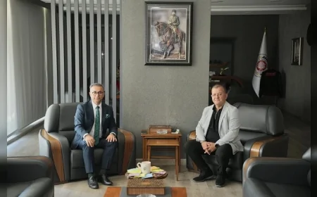 Çorum’dan Aydın’a Atanan Adalet Komisyonu Başkanı Hasan Öztürk’ten Çorum TSO’ya Veda Ziyareti