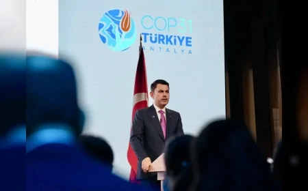 ÇEVRE, ŞEHİRCİLİK VE İKLİM DEĞİŞİKLİĞİ BAKANI MURAT KURUM: “COP31 BAŞKANLIĞI OLARAK ORTAYA KOYDUĞUMUZ ÖNCELİKLER TÜRKİYE’NİN KENDİ DENEYİMİNDEN GÜÇ ALIYOR”