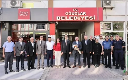 Çorum Valisi Ali Çalgan Oğuzlar Belediyesini Ziyaret Ederek Çalışmalar Hakkında Bilgi Aldı