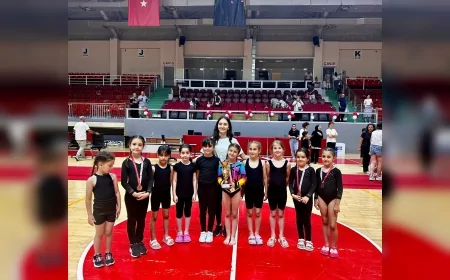 Yalova Belediyespor Jimnastik Takımı Okullar Arası Yarışmalarda Önemli Dereceler Elde Etti