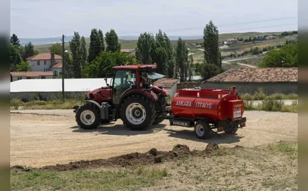 Ankara Büyükşehir Belediyesi Kırsal Mahallelerde Yangın Riskine Karşı 128 Yeni Tanker Daha Dağıtacak