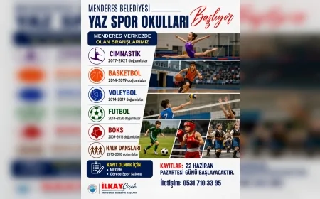 Menderes Belediye Başkanı İlkay Çiçek: “Daha sağlıklı nesiller için çocuklarımızı spora teşvik edelim”