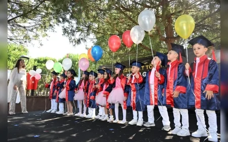 Manisa Büyükşehir Belediyesi Çocuk Eğitim Merkezlerinde 96 Minik Öğrenci Mezuniyet Sevinci Yaşadı